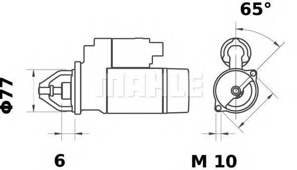 MAHLE ORIGINAL MS233 Стартер