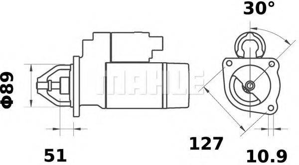 MAHLE ORIGINAL MS193 Стартер