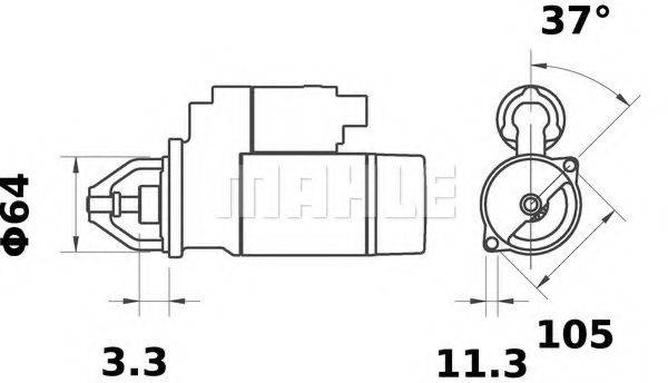 MAHLE ORIGINAL MS131 Стартер