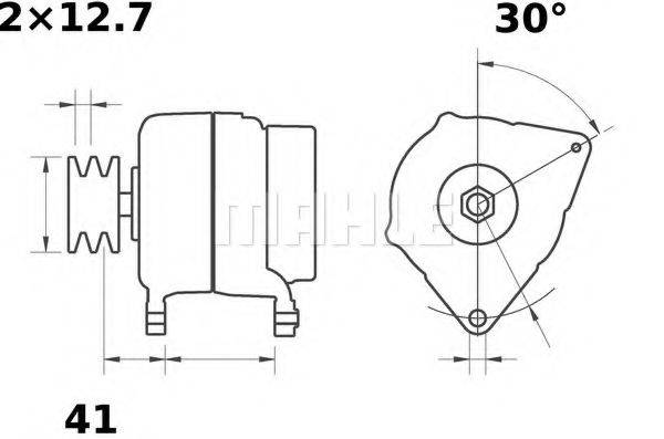 MAHLE ORIGINAL MG472 Генератор