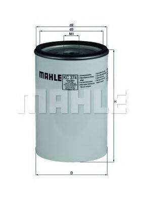 MAHLE ORIGINAL KC374D Паливний фільтр