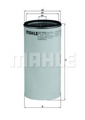 MAHLE ORIGINAL KC375D Паливний фільтр