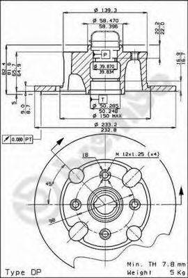 BRECO BS7319 гальмівний диск