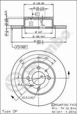 BRECO BS7333 гальмівний диск