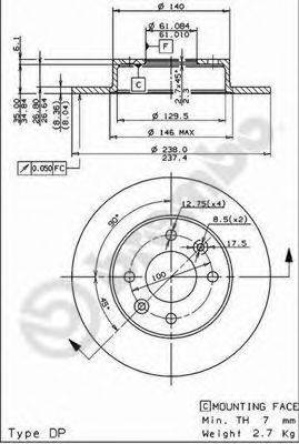 BRECO BS7336 гальмівний диск