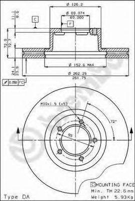 BRECO BS7833 гальмівний диск