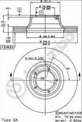 BRECO BS7882 гальмівний диск