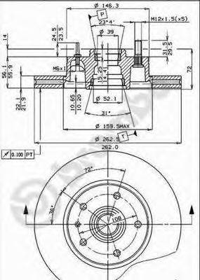 BRECO BS7903 гальмівний диск