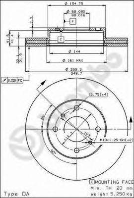 BRECO BS7936 гальмівний диск