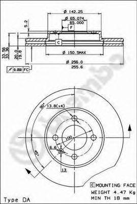 BRECO BS7967 гальмівний диск