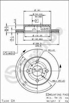 BRECO BS8098 гальмівний диск