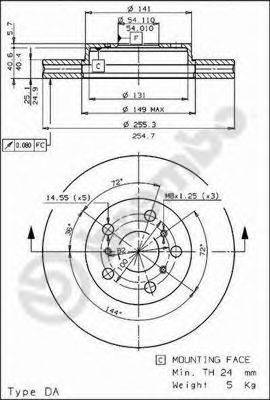 BRECO BS8100 гальмівний диск