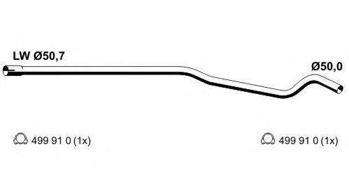 ERNST 054478 Труба вихлопного газу