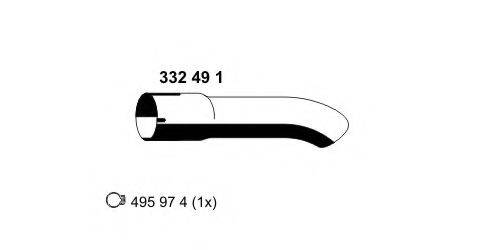 ERNST 332491 Труба вихлопного газу