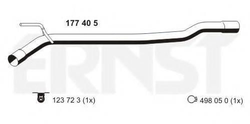 ERNST 177405 Ремонтна трубка, каталізатор