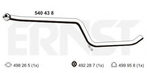 ERNST 540438 Труба вихлопного газу
