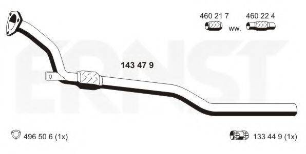 ERNST 143479 Труба вихлопного газу