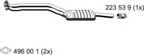 ERNST 284004 Середній глушник вихлопних газів