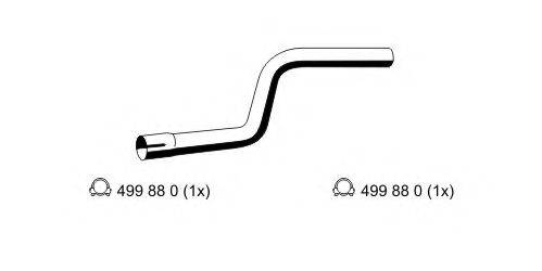 ERNST 344524 Труба вихлопного газу
