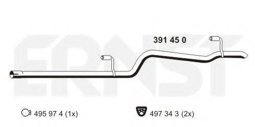 ERNST 391450 Труба вихлопного газу