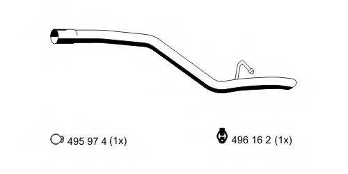 ERNST 314503 Труба вихлопного газу