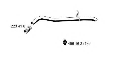 ERNST 331463 Труба вихлопного газу