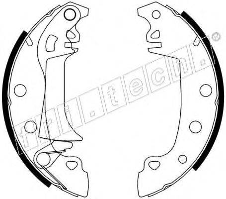 FRI.TECH. 1004004 Комплект гальмівних колодок