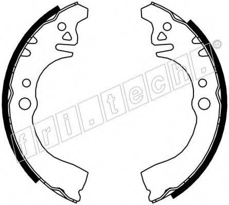 FRI.TECH. 1026344 Комплект гальмівних колодок
