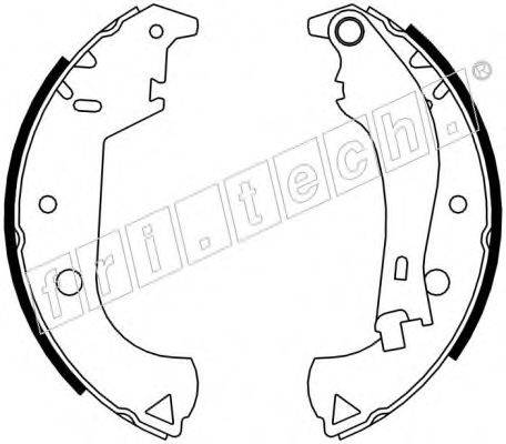FRI.TECH. 1034105 Комплект гальмівних колодок