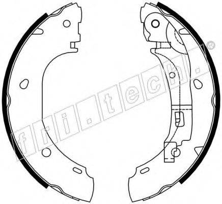 FRI.TECH. 1034106 Комплект гальмівних колодок