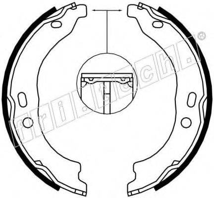 FRI.TECH. 1034118 Комплект гальмівних колодок, стоянкова гальмівна система