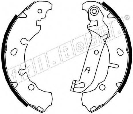 FRI.TECH. 1040149 Комплект гальмівних колодок