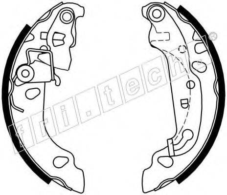 FRI.TECH. 1040150 Комплект гальмівних колодок