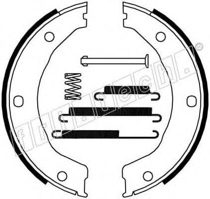 FRI.TECH. 1040158K Комплект гальмівних колодок, стоянкова гальмівна система