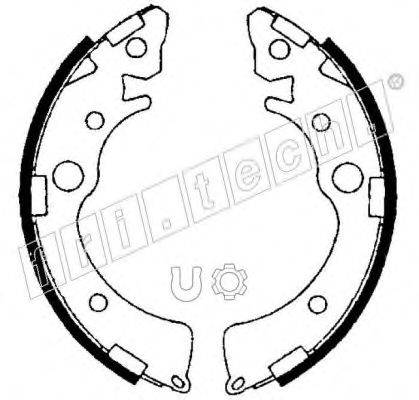FRI.TECH. 1044018 Комплект гальмівних колодок