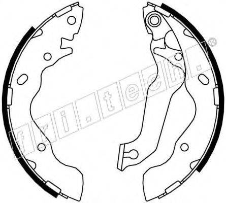 FRI.TECH. 1046206 Комплект гальмівних колодок