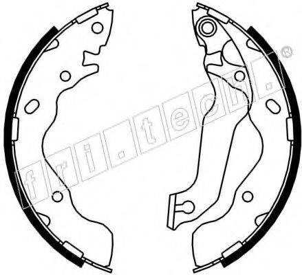 FRI.TECH. 1046212 Комплект гальмівних колодок