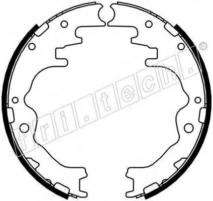 FRI.TECH. 1049143 Комплект гальмівних колодок