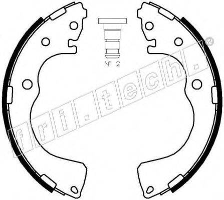 FRI.TECH. 1049152 Комплект гальмівних колодок