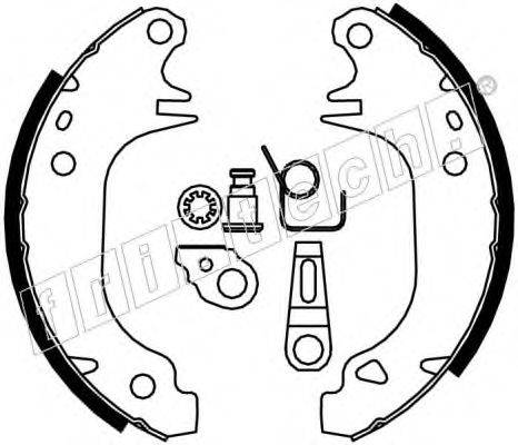 FRI.TECH. 1079180K Комплект гальмівних колодок
