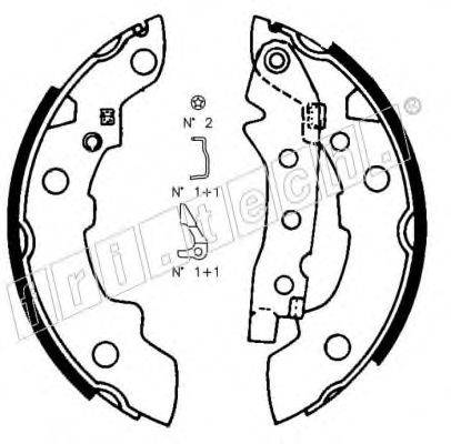 FRI.TECH. 1088208K Комплект гальмівних колодок