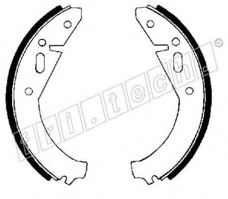 FRI.TECH. 1106217 Комплект гальмівних колодок