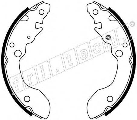 FRI.TECH. 1111244 Комплект гальмівних колодок