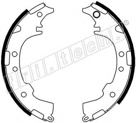 FRI.TECH. 1115304 Комплект гальмівних колодок