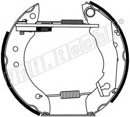 FRI.TECH. 16005 Комплект гальмівних колодок