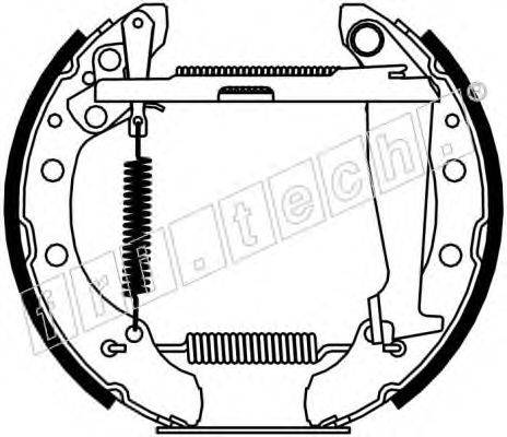 FRI.TECH. 16169 Комплект гальмівних колодок