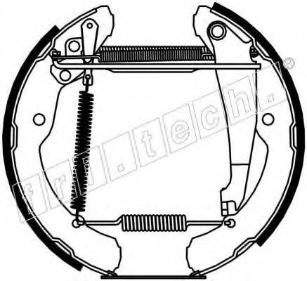 FRI.TECH. 16217 Комплект гальмівних колодок
