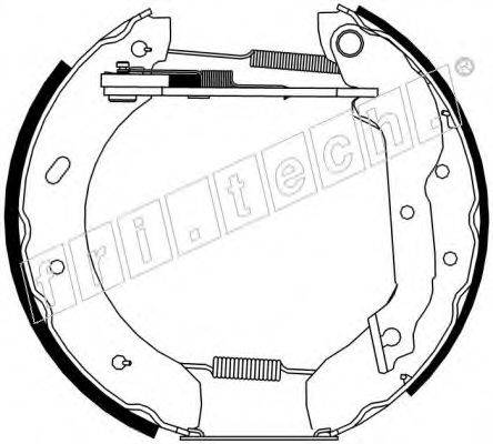 FRI.TECH. 16308 Комплект гальмівних колодок