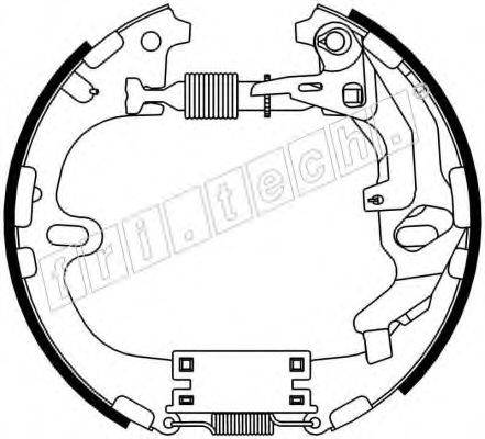 FRI.TECH. 16332 Комплект гальмівних колодок