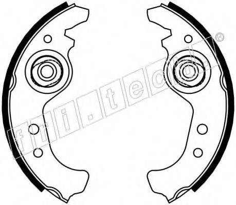 FRI.TECH. 17004 Комплект гальмівних колодок